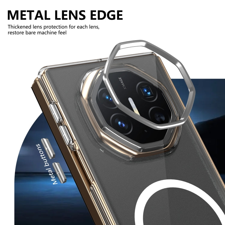 For Huawei Mate XT Ultimate Design lce Folding Series MagSafe Integrated Clear PC Phone Case