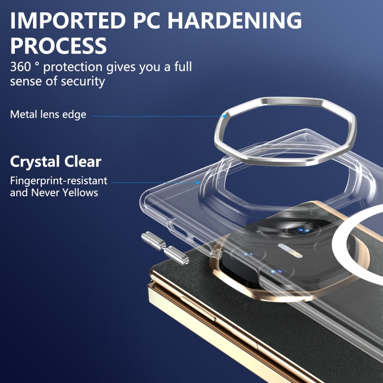 For Huawei Mate XT Ultimate Design lce Folding Series MagSafe Integrated Clear PC Phone Case