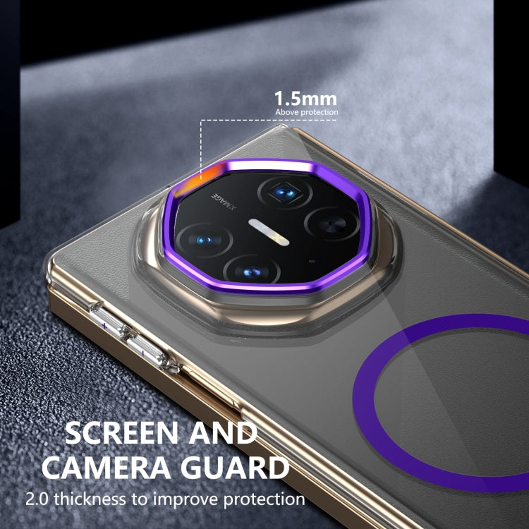 For Huawei Mate XT Ultimate Design lce Folding Series MagSafe Integrated Clear PC Phone Case