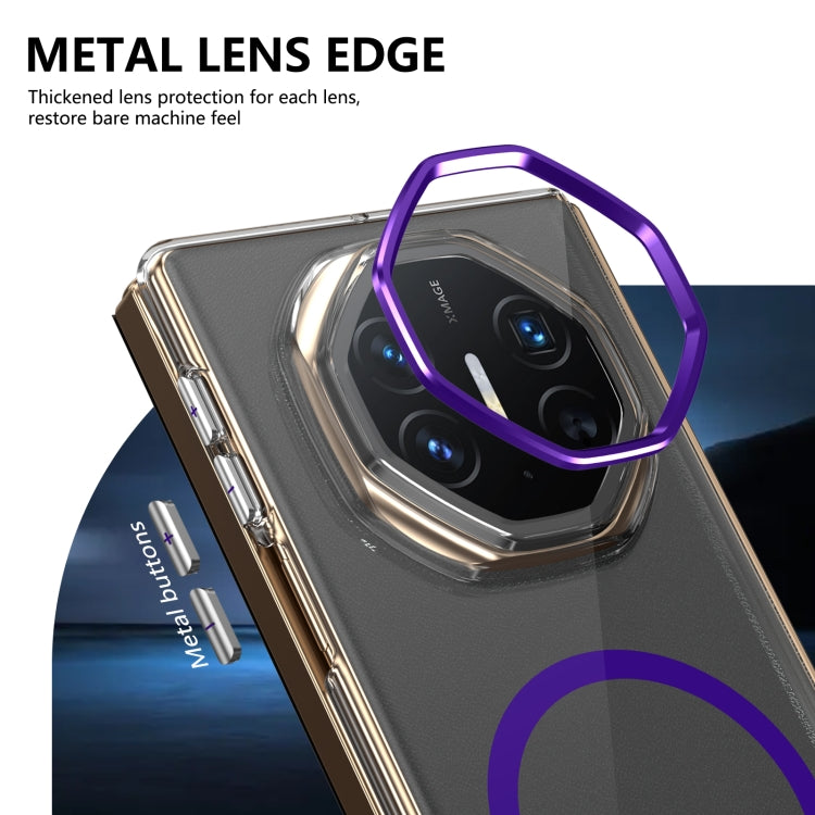 For Huawei Mate XT Ultimate Design lce Folding Series MagSafe Integrated Clear PC Phone Case