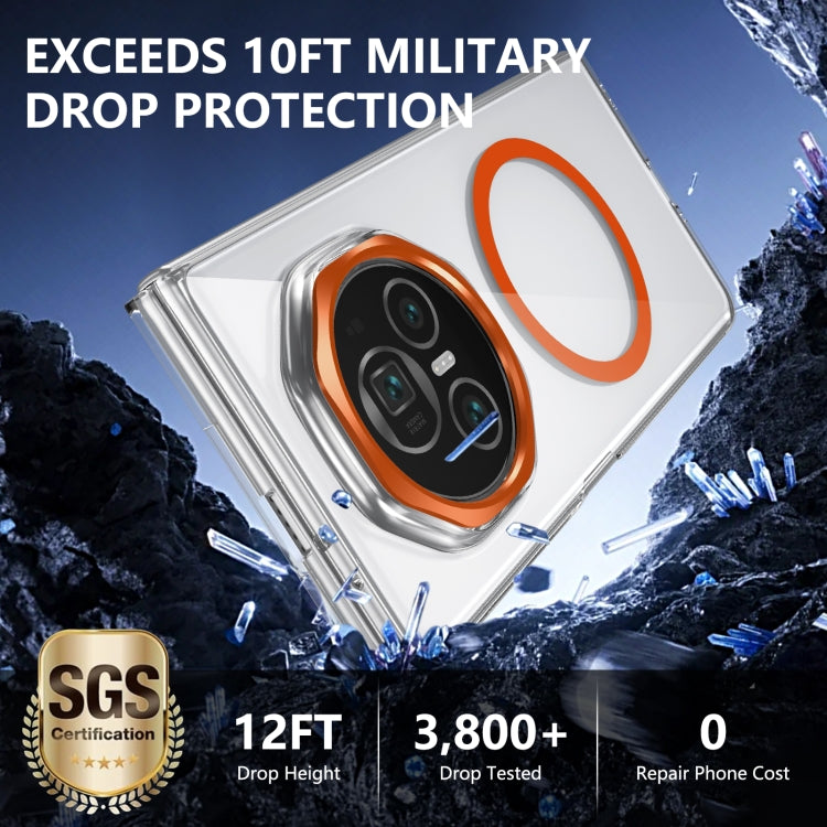 For Honor Magic V3 lce Folding Series MagSafe Integrated Clear PC Phone Case