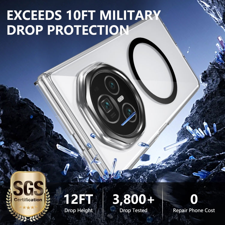 For Honor Magic V3 lce Folding Series MagSafe Integrated Clear PC Phone Case