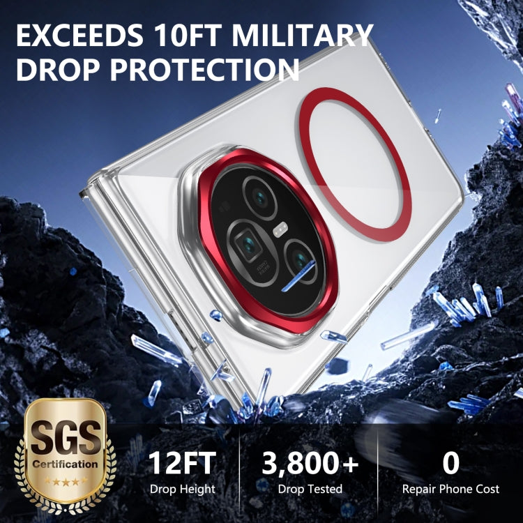 For Honor Magic V3 lce Folding Series MagSafe Integrated Clear PC Phone Case