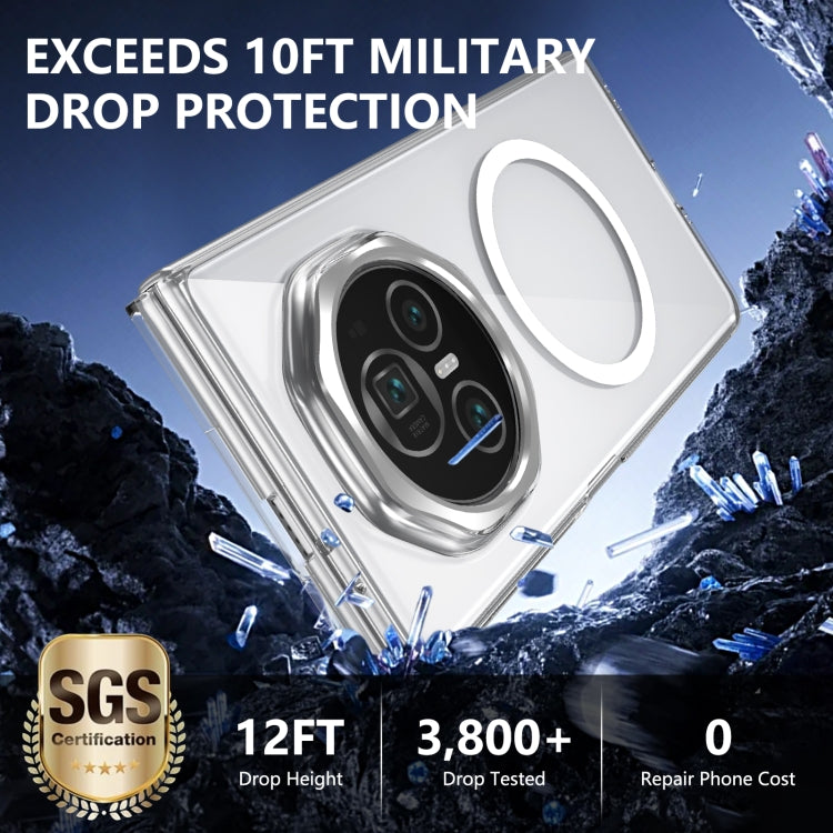 For Honor Magic V3 lce Folding Series MagSafe Integrated Clear PC Phone Case