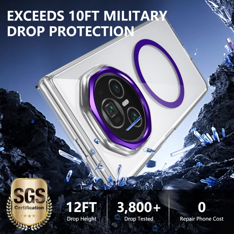 For Honor Magic V3 lce Folding Series MagSafe Integrated Clear PC Phone Case