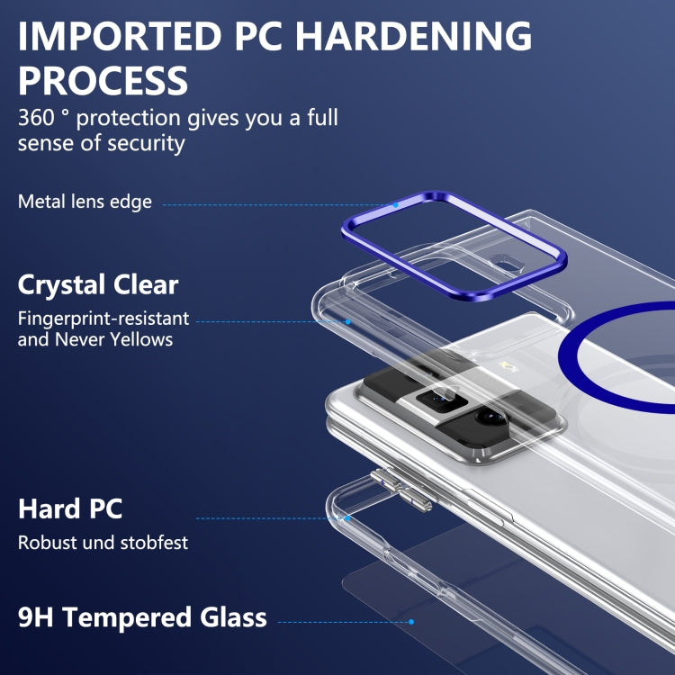 For Honor Magic Vs3 lce Folding Series MagSafe Integrated Clear PC Phone Case