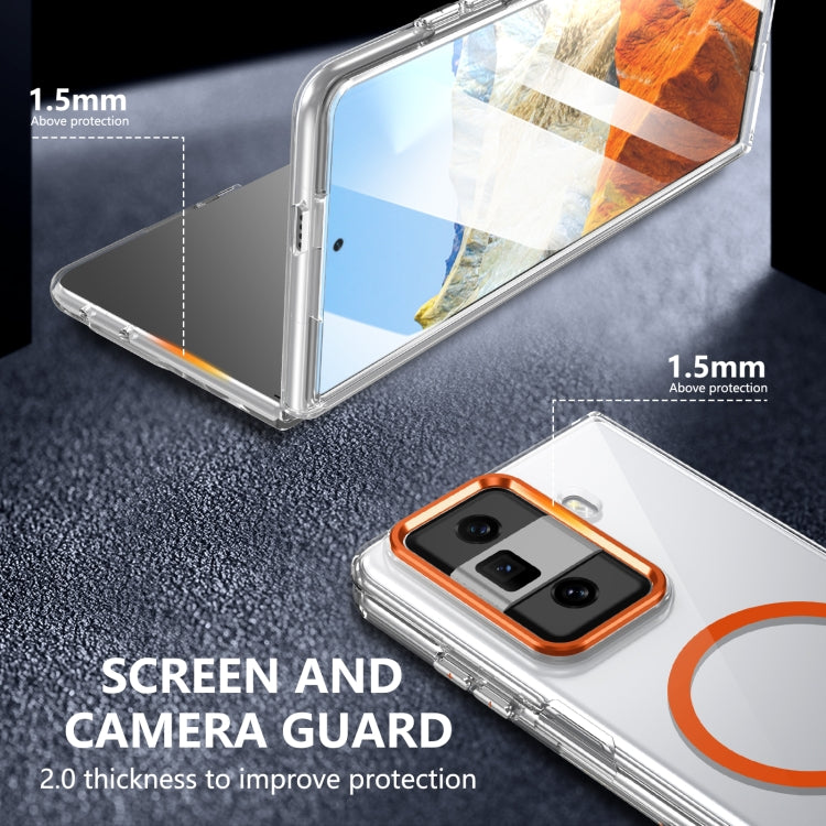 For Honor Magic Vs3 lce Folding Series MagSafe Integrated Clear PC Phone Case
