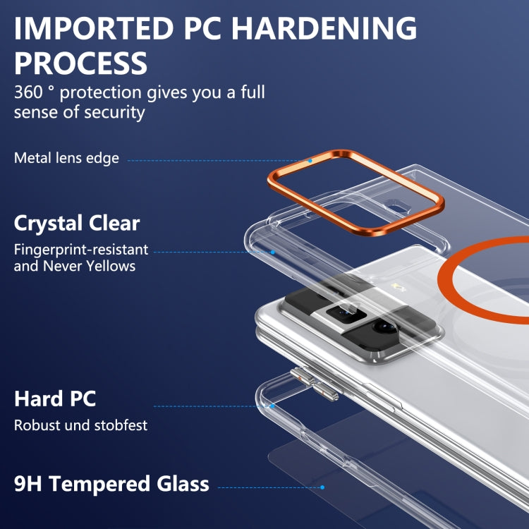 For Honor Magic Vs3 lce Folding Series MagSafe Integrated Clear PC Phone Case