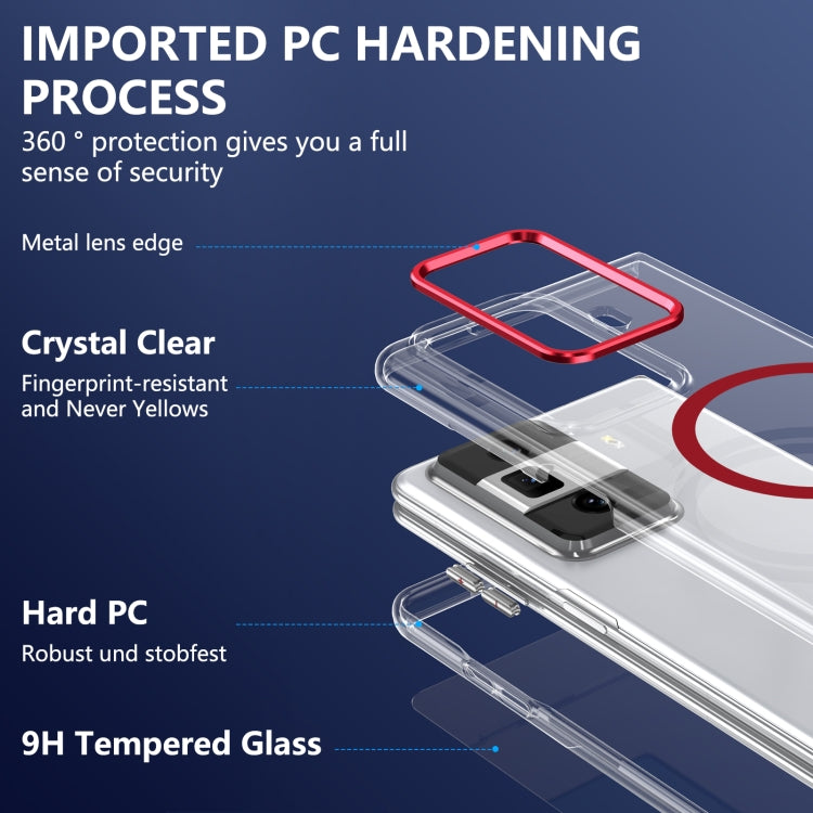 For Honor Magic Vs3 lce Folding Series MagSafe Integrated Clear PC Phone Case