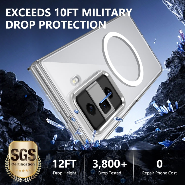For Honor Magic Vs3 lce Folding Series MagSafe Integrated Clear PC Phone Case