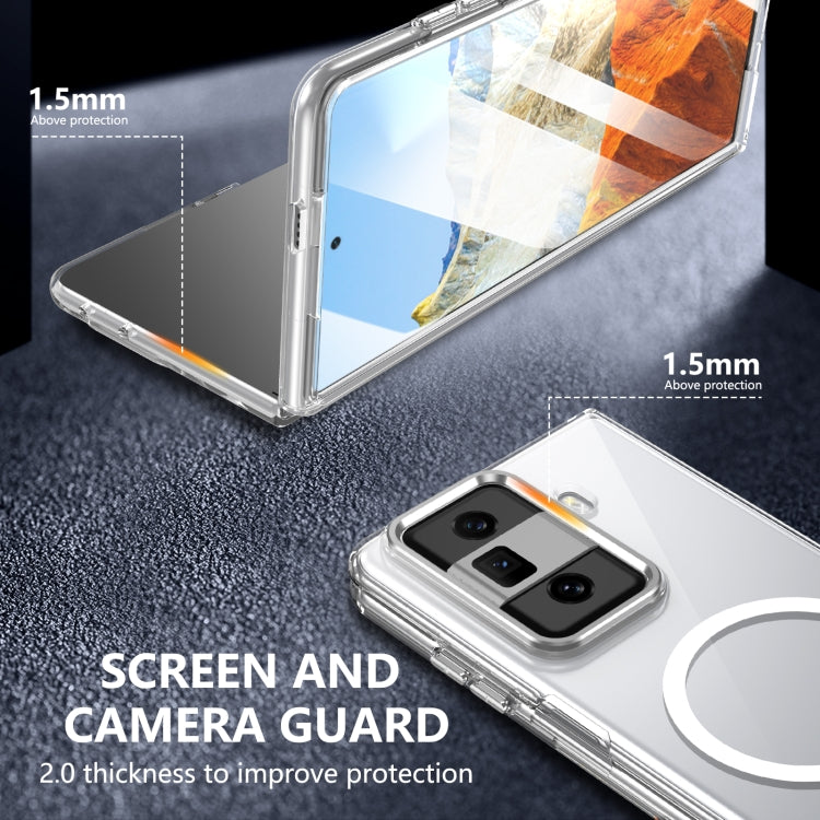 For Honor Magic Vs3 lce Folding Series MagSafe Integrated Clear PC Phone Case