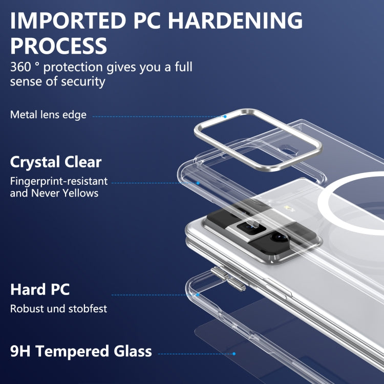 For Honor Magic Vs3 lce Folding Series MagSafe Integrated Clear PC Phone Case