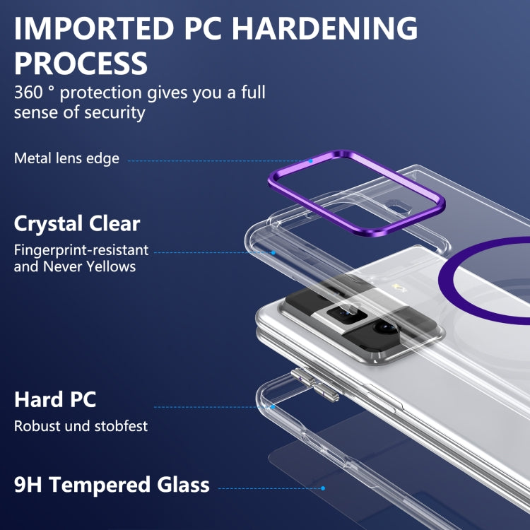 For Honor Magic Vs3 lce Folding Series MagSafe Integrated Clear PC Phone Case