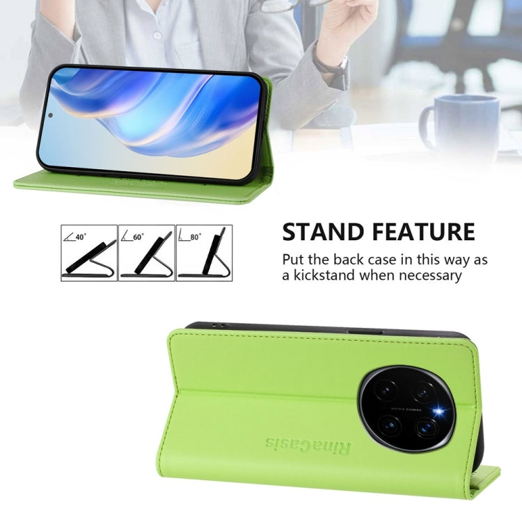 For Honor Magic7 RC01 Dual-Folded Magnetic Suction RFID Leather Phone Case