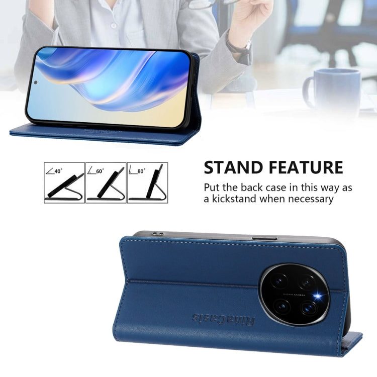 For Honor Magic7 RC01 Dual-Folded Magnetic Suction RFID Leather Phone Case