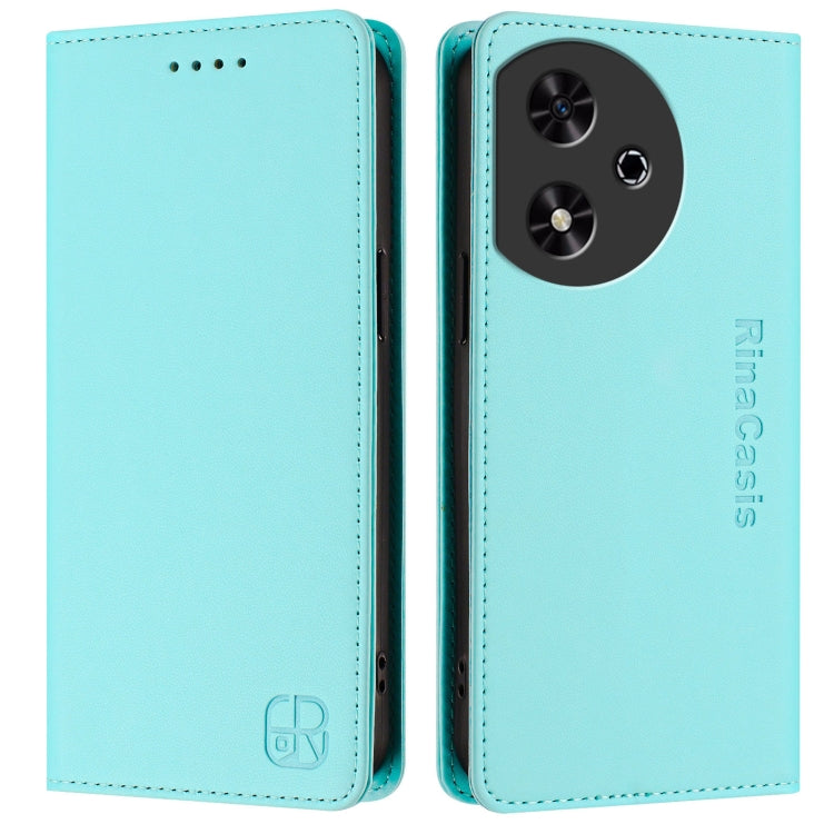 For Honor Play 50 RC01 Dual-Folded Magnetic Suction RFID Leather Phone Case