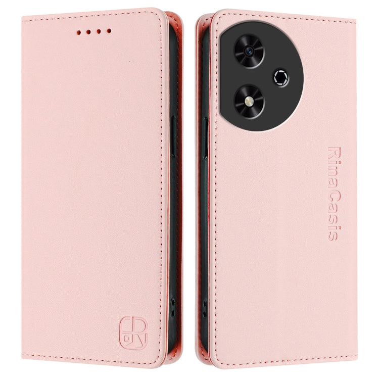 For Honor Play 50 RC01 Dual-Folded Magnetic Suction RFID Leather Phone Case