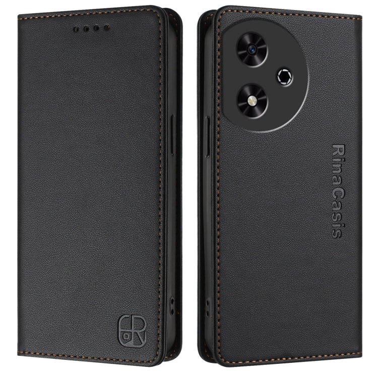 For Honor Play 50 RC01 Dual-Folded Magnetic Suction RFID Leather Phone Case