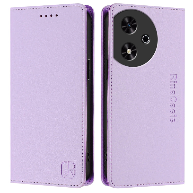 For Honor Play 50 RC01 Dual-Folded Magnetic Suction RFID Leather Phone Case