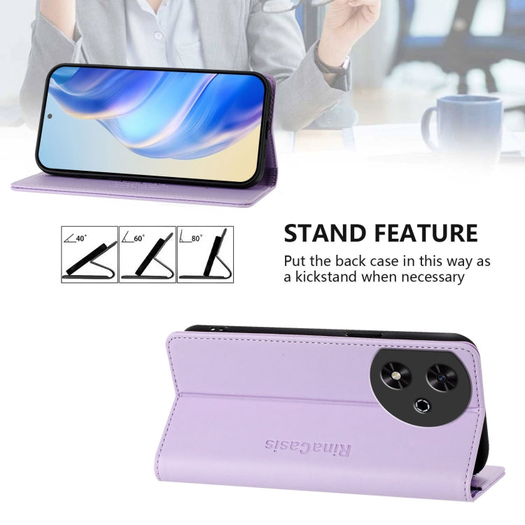 For Honor Play 50 RC01 Dual-Folded Magnetic Suction RFID Leather Phone Case