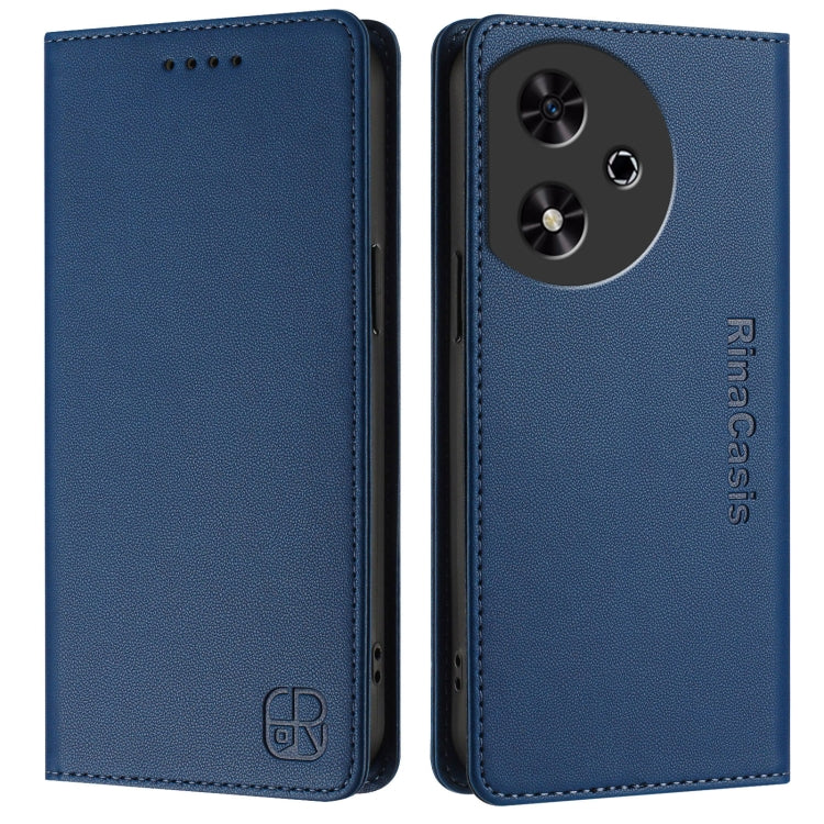 For Honor Play 50 RC01 Dual-Folded Magnetic Suction RFID Leather Phone Case
