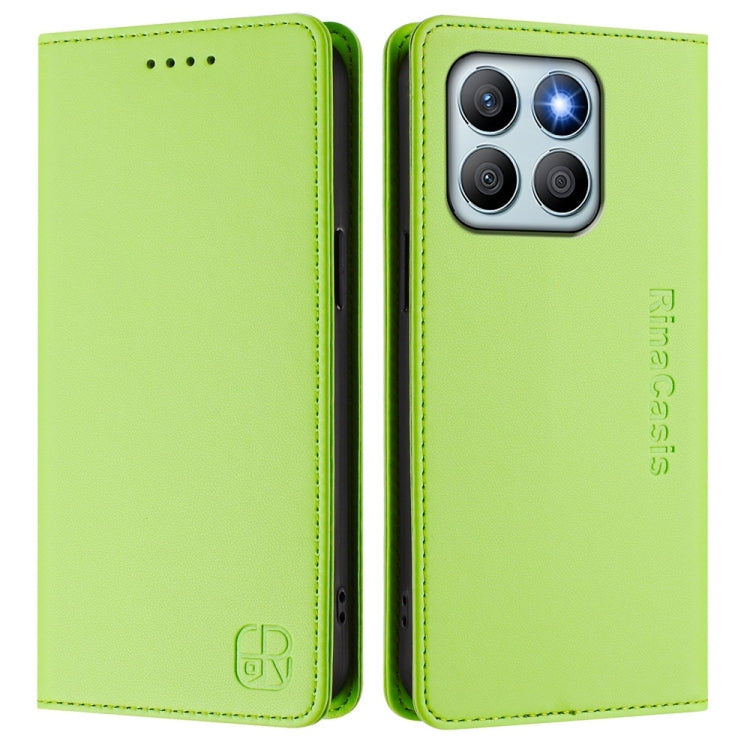 For Honor X8b Global RC01 Dual-Folded Magnetic Suction RFID Leather Phone Case