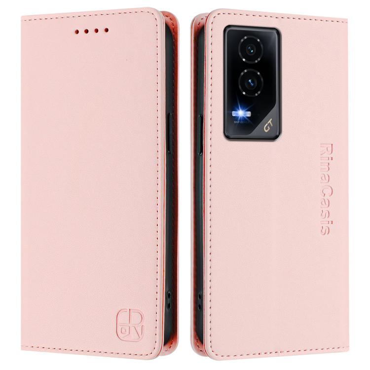 For Honor GT RC01 Dual-Folded Magnetic Suction RFID Leather Phone Case