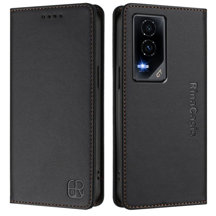 For Honor GT RC01 Dual-Folded Magnetic Suction RFID Leather Phone Case