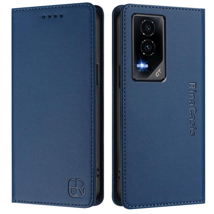For Honor GT RC01 Dual-Folded Magnetic Suction RFID Leather Phone Case
