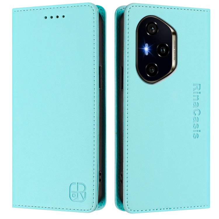 For Honor 300 Pro / 300 Ultra RC01 Dual-Folded Magnetic Suction RFID Leather Phone Case