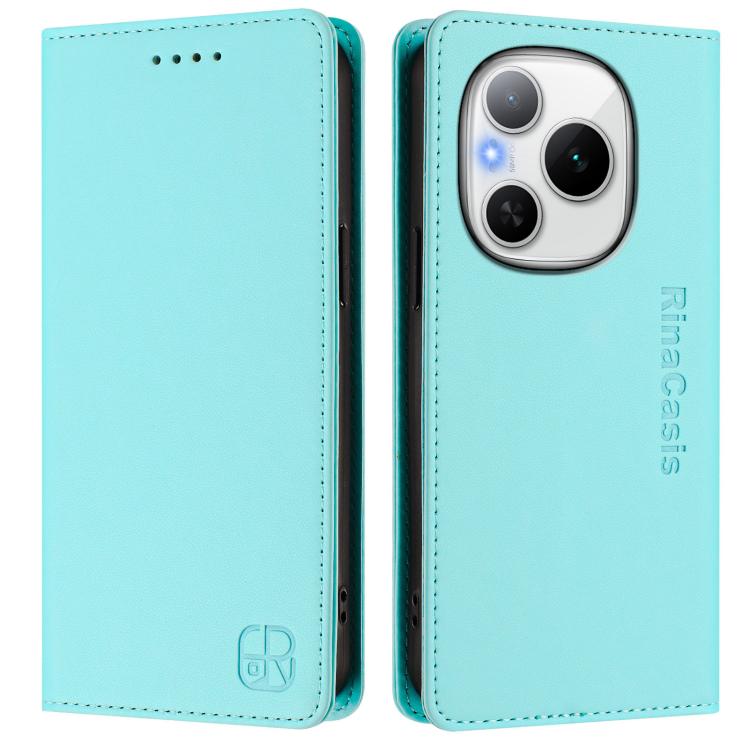For Honor Power RC01 Dual-Folded Magnetic Suction RFID Leather Phone Case