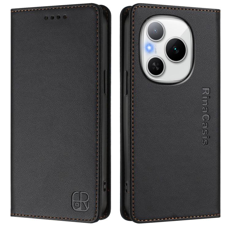 For Honor Power RC01 Dual-Folded Magnetic Suction RFID Leather Phone Case