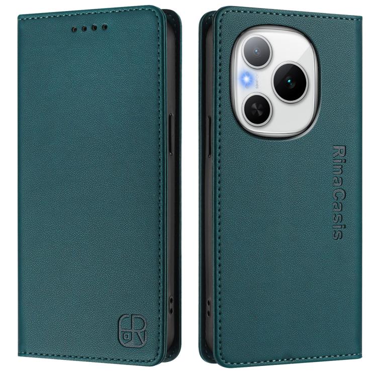 For Honor Power RC01 Dual-Folded Magnetic Suction RFID Leather Phone Case