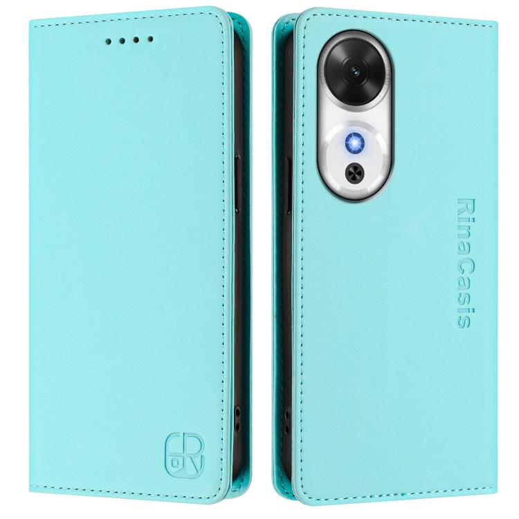 For Honor Play 60 RC01 Dual-Folded Magnetic Suction RFID Leather Phone Case