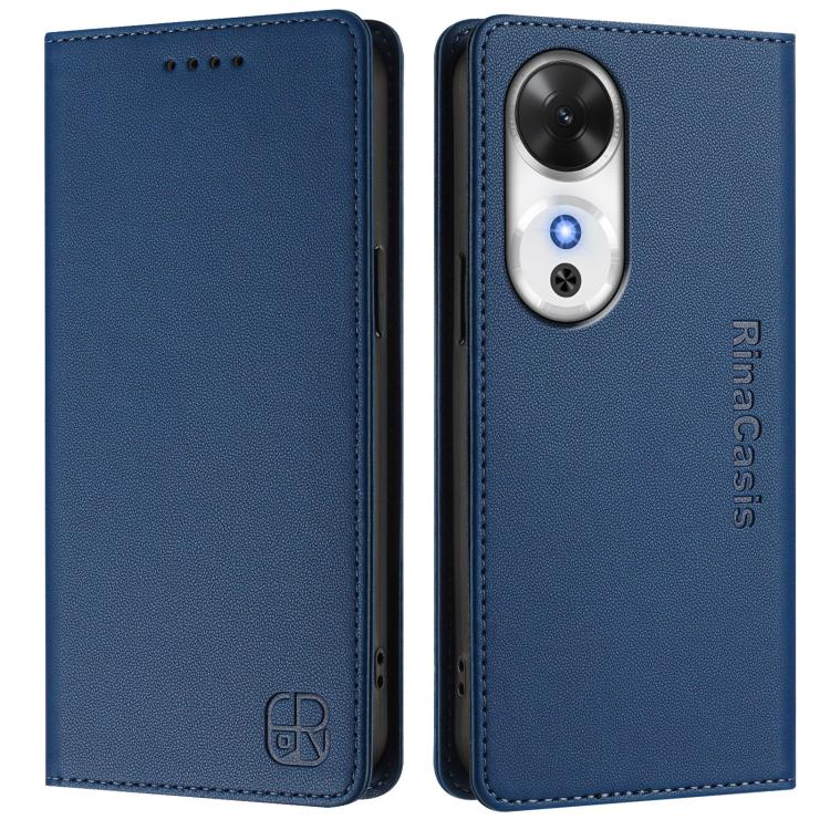 For Honor Play 60 RC01 Dual-Folded Magnetic Suction RFID Leather Phone Case