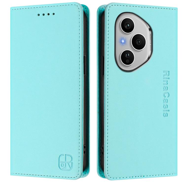 For Honor 400 Pro Global 160.8mm RC01 Dual-Folded Magnetic Suction RFID Leather Phone Case