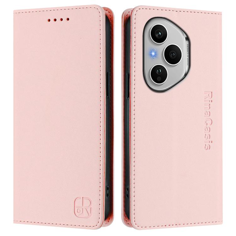 For Honor 400 Pro Global 160.8mm RC01 Dual-Folded Magnetic Suction RFID Leather Phone Case
