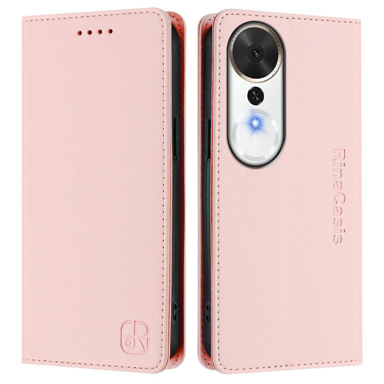 For Honor Play 70 Plus RC01 Dual-Folded Magnetic Suction RFID Leather Phone Case