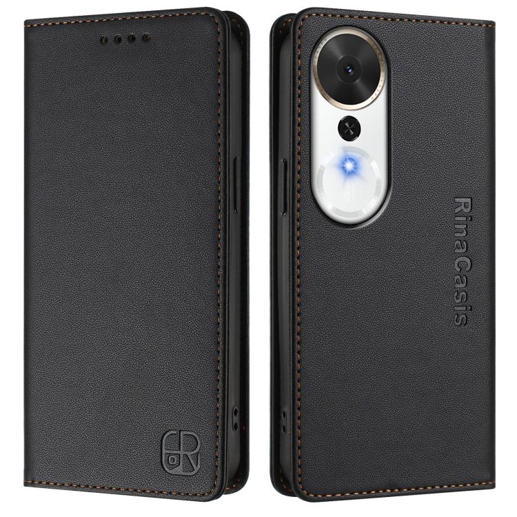 For Honor Play 70 Plus RC01 Dual-Folded Magnetic Suction RFID Leather Phone Case