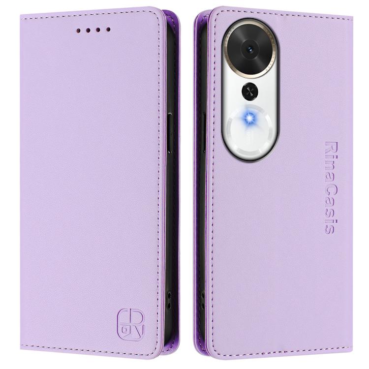 For Honor Play 70 Plus RC01 Dual-Folded Magnetic Suction RFID Leather Phone Case