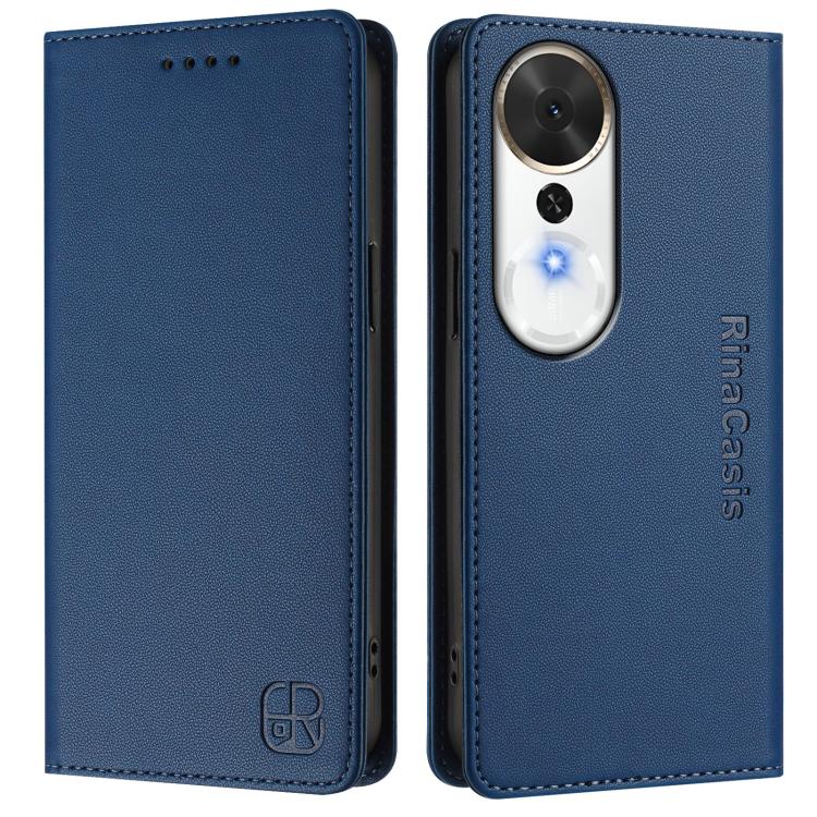 For Honor Play 70 Plus RC01 Dual-Folded Magnetic Suction RFID Leather Phone Case