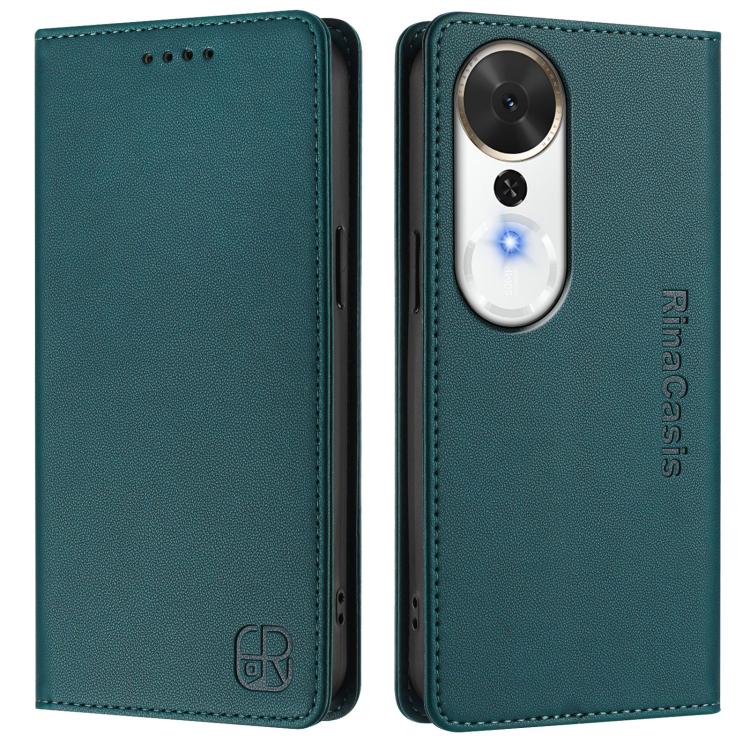 For Honor Play 70 Plus RC01 Dual-Folded Magnetic Suction RFID Leather Phone Case