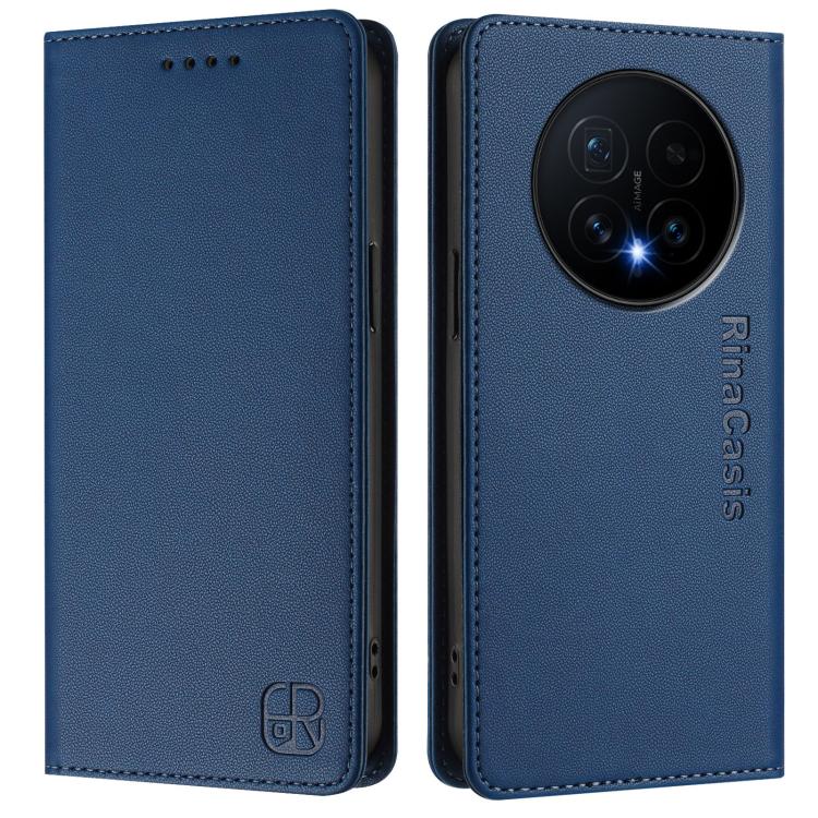 For Honor Magic8 RC01 Dual-Folded Magnetic Suction RFID Leather Phone Case