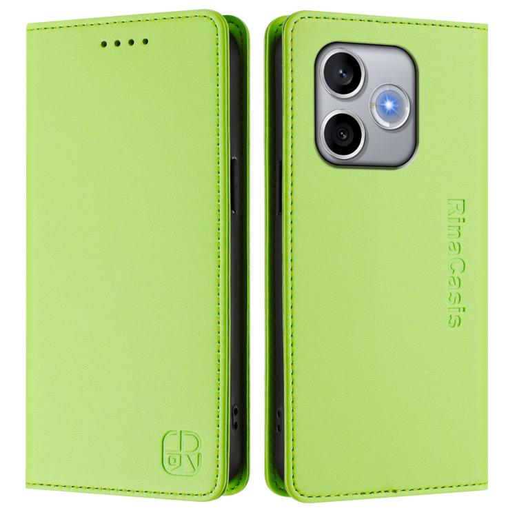 For Honor 600 Lite Global RC01 Dual-Folded Magnetic Suction RFID Leather Phone Case