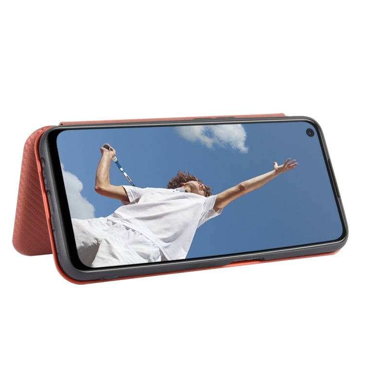 For OPPO A52 / A72 / A92 Carbon Fiber Texture Horizontal Flip TPU + PC + PU Leather Case with Card Slot