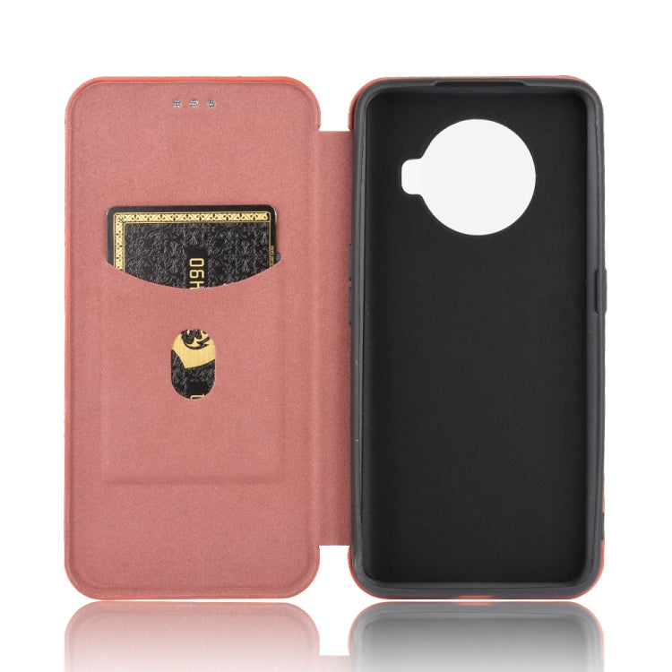 For OPPO Ace2 Carbon Fiber Texture Horizontal Flip TPU + PC + PU Leather Case with Card Slot