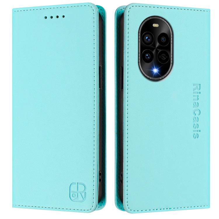 For Huawei Nova 13 Pro RC01 Dual-Folded Magnetic Suction RFID Leather Phone Case