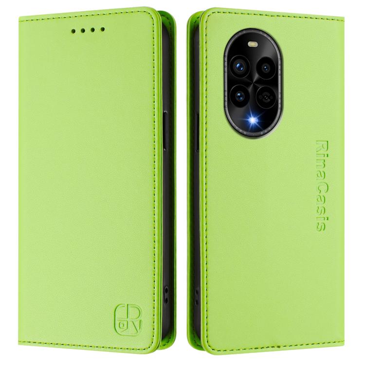For Huawei Nova 13 Pro RC01 Dual-Folded Magnetic Suction RFID Leather Phone Case
