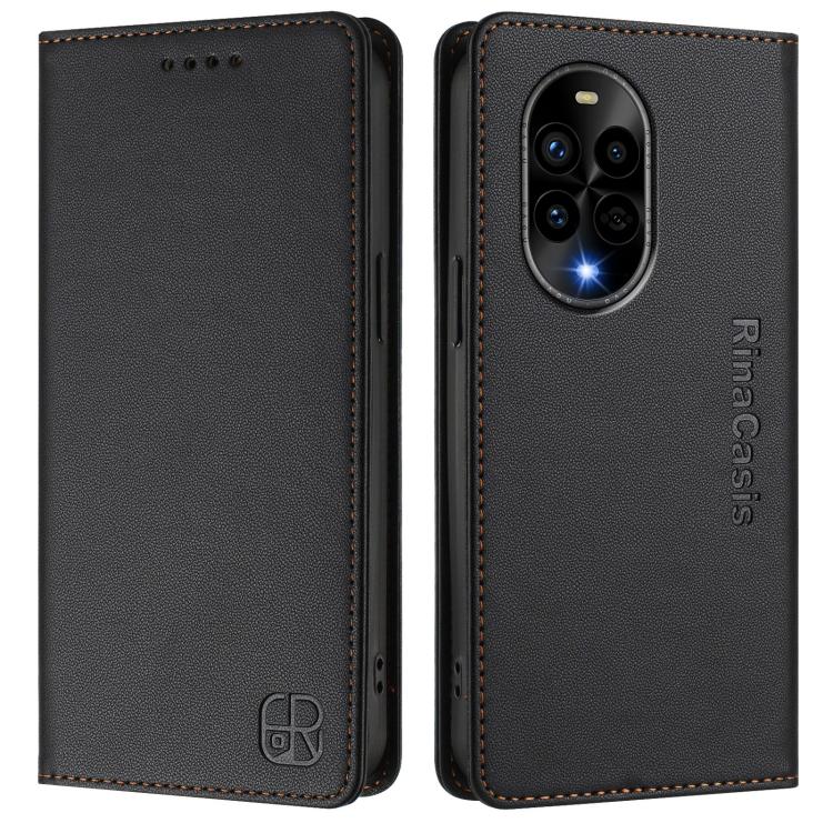 For Huawei Nova 13 Pro RC01 Dual-Folded Magnetic Suction RFID Leather Phone Case