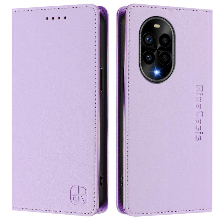 For Huawei Nova 13 Pro RC01 Dual-Folded Magnetic Suction RFID Leather Phone Case